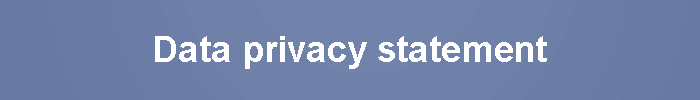 Data privacy statement
